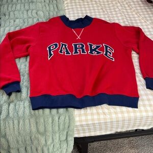 Two tone parke mockneck NWT